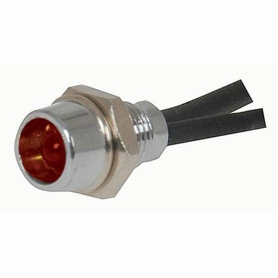 Jaycar 24V Chrome Bezel LED – Red 3mm Indicator Light