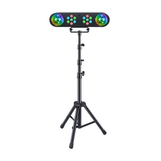 Jaycar LED Party Lighting Kit with Folding Stand – RGBW, Music Sync & Remote Control