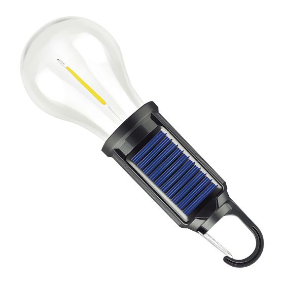 JAYCAR 80LM Solar-Powered LED Light Bulb – IP44 Waterproof, USB-C Charging