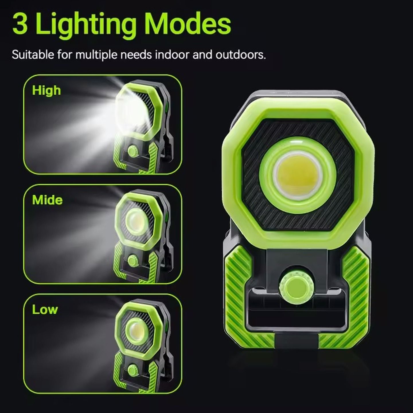 2000LM Work Light with Adjustable Clamp