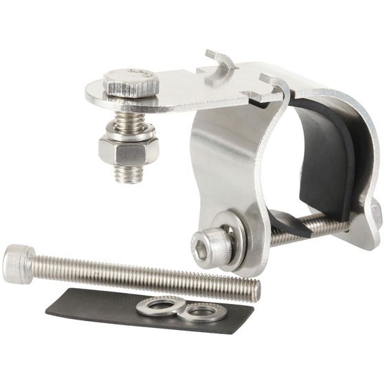 Jaycar Mounting Bracket for 70–80mm Tubing – Bull-Bar, Roll-Bar & Roof Rack Fitting