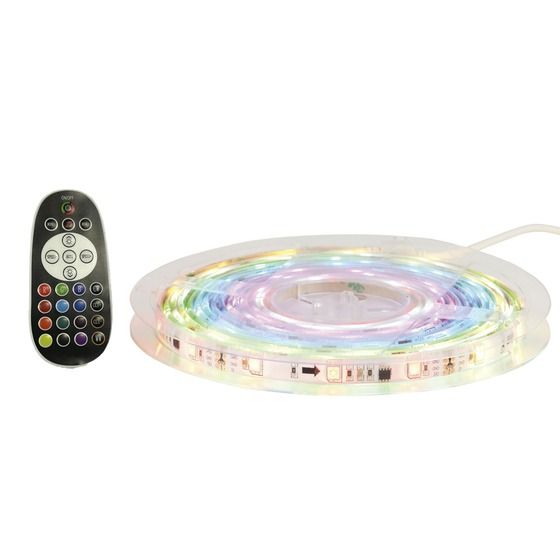 Jaycar 5m RGB LED Strip Light Kit – Remote Control, Mains Powered