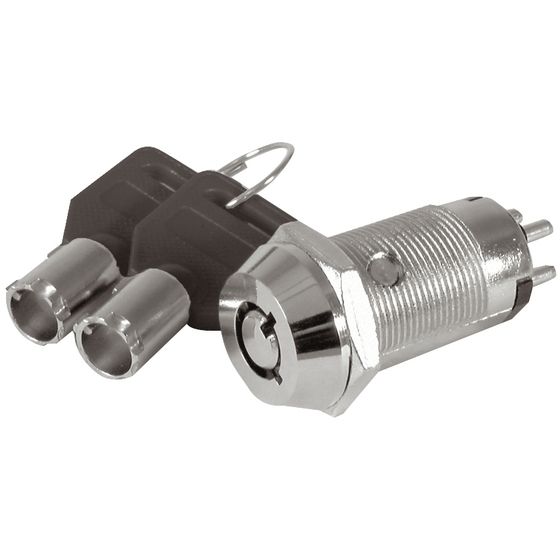 Jaycar Tubular Key Change-Over Switch – Dual SPST, 2A/250VAC (SM1032)