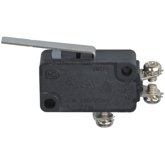 SPDT Micro Switch with Lever – 250VAC 10A Momentary Push On/Off | Jaycar SM1040