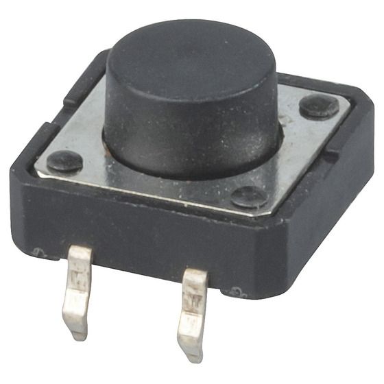 Jaycar SPST Round PCB-Mount Micro Tactile Switch – Normally Open