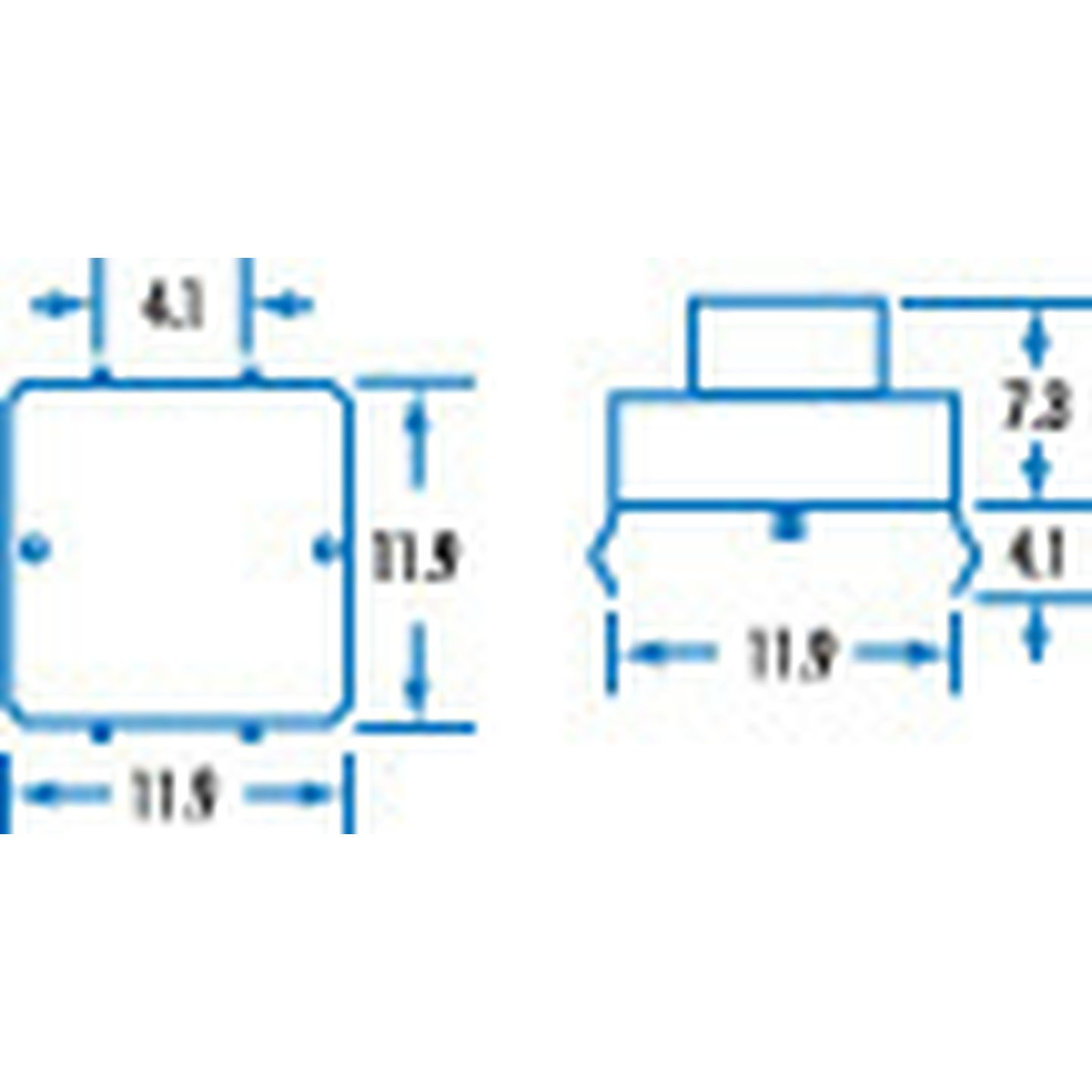 SPST PCB Mount Tactile Switch Round