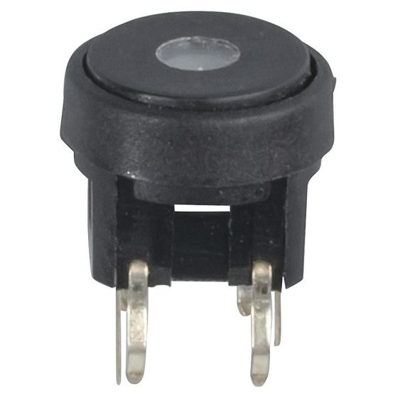 SPST PCB MOUNT MOMENTARY TACTILE SWITCH WITH GREEN LED