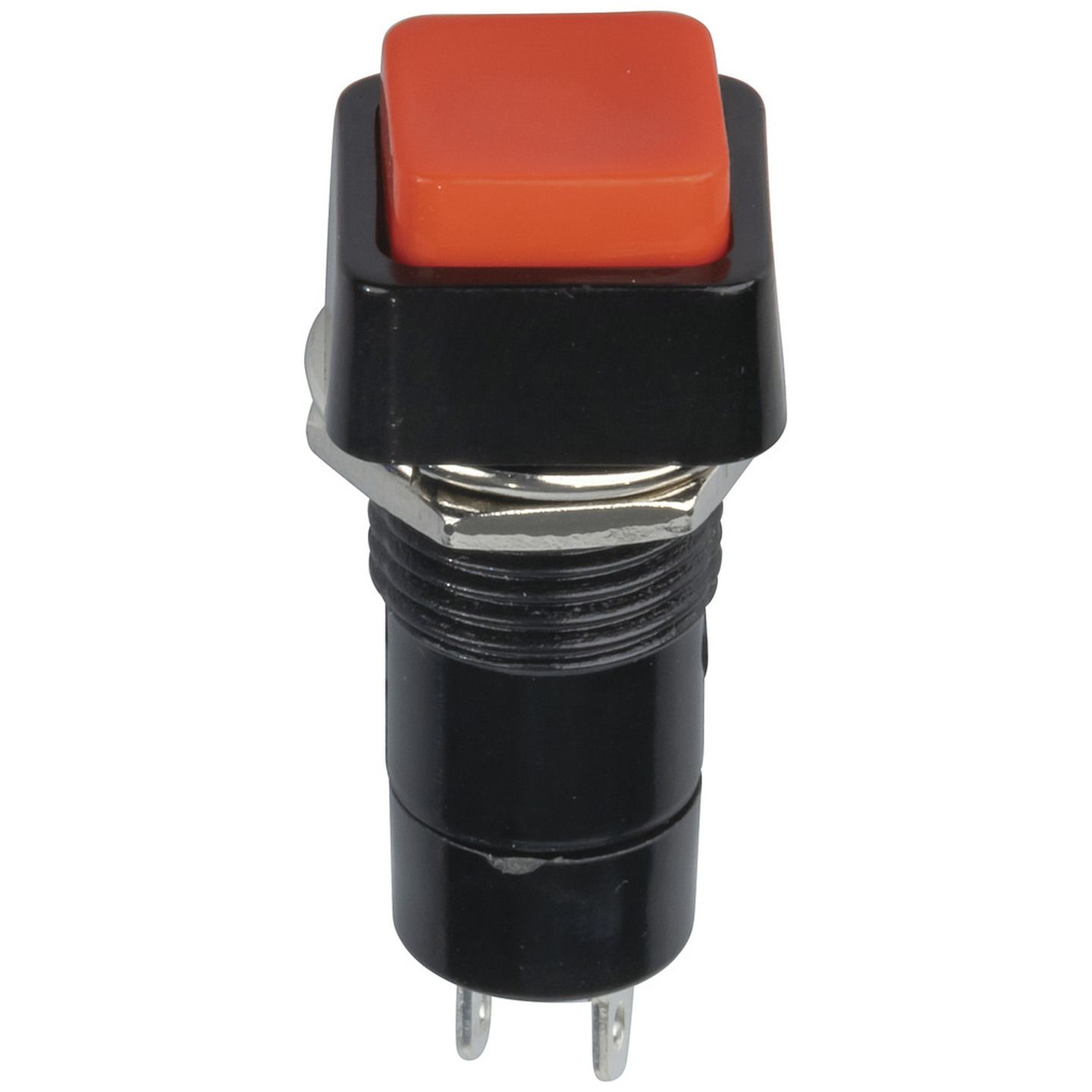 Pushbutton Push-On Momentary SPST Red Actuator