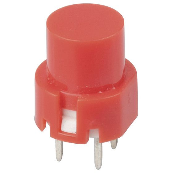 RED Snap Action Keyboard Switch – PCB Mount | SPST Momentary | 5mm Pin Spacing