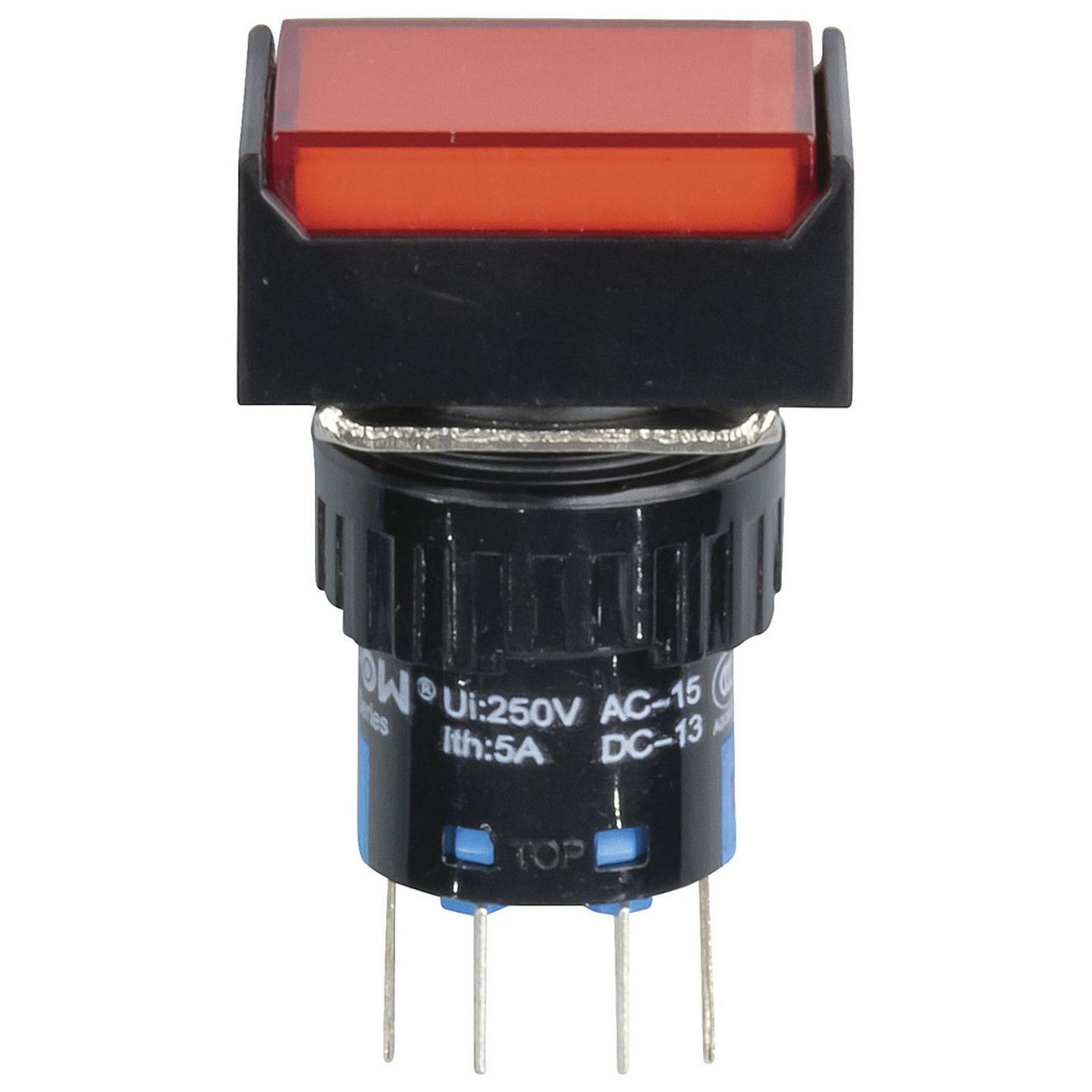 DPDT Illuminated Pushbutton IP65 Red