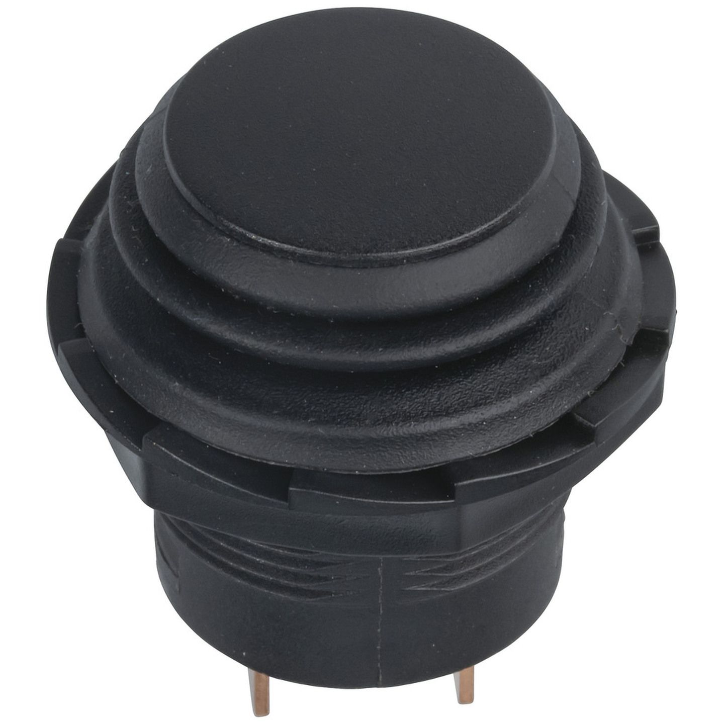 Black Momentary IP65 Pushbutton Switch