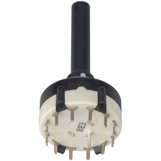1 Pole Sealed PCB Rotary Switch – Configurable 2 to 12 Position – SR1210