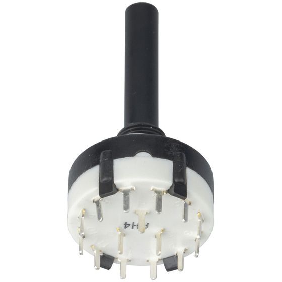 3 Pole Sealed PCB Rotary Switch – Configurable 2 to 4 Position – SR1214