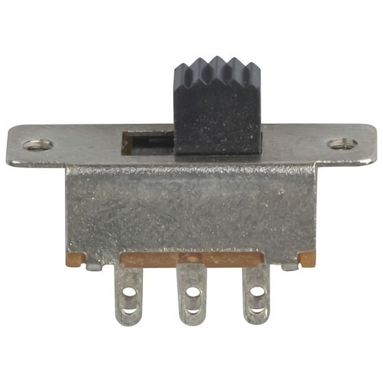 SUB-MINIATURE DPDT PANEL MOUNT SWITCH- SLIDE STYLE
