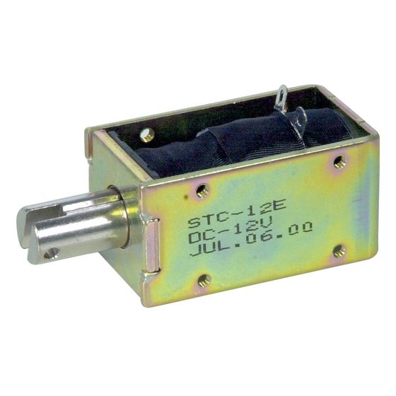 JAYCAR Standard 12V Solenoid – Square Frame, Pull Type, Solder Tip (SS0902)