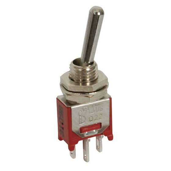 Jaycar SPDT Sub-Miniature Toggle Switch – Solder Tag, On-On Position, 1A 250VAC