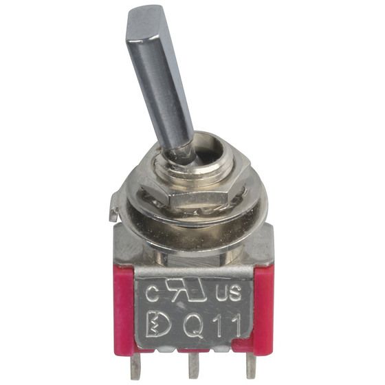 Jaycar SPDT Mini Toggle Switch – Flattened Actuator