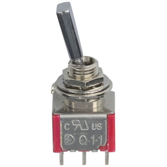 Jaycar DPDT Mini Toggle Switch – Flattened Actuator