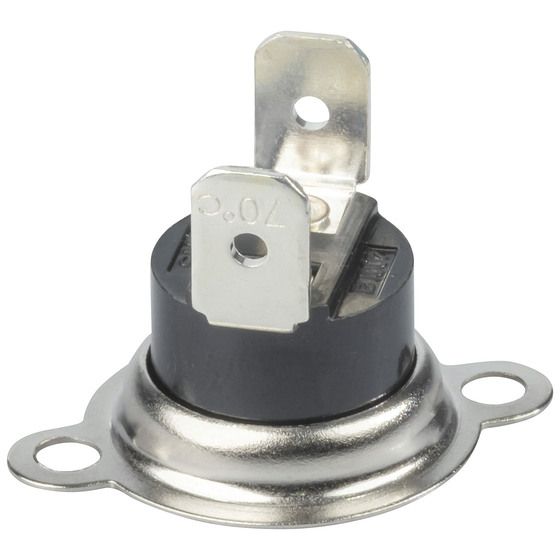 Jaycar 70°C Thermal Circuit Breaker – SPST Bi-Metallic Overheat Protection
