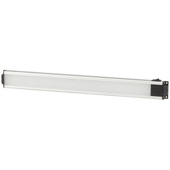 Jaycar 48 LED Aluminium Strip Light with Integrated Switch – Anodised Alloy, Frosted Diffuser