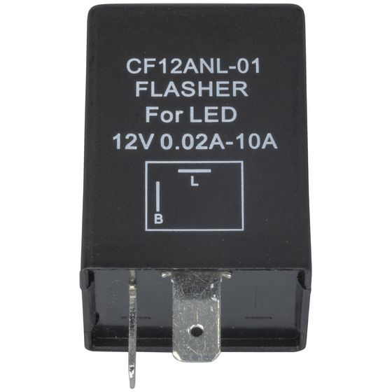 12V 2-Pin Universal LED Relay Flasher Module – Stops Hyper-Flashing & False Fault Codes