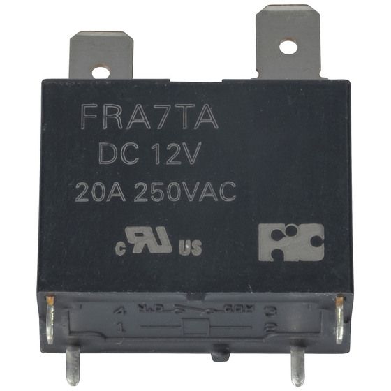 20A 12V SPST PCB Mount Relay – QC Lug Terminals for Circuit Switching