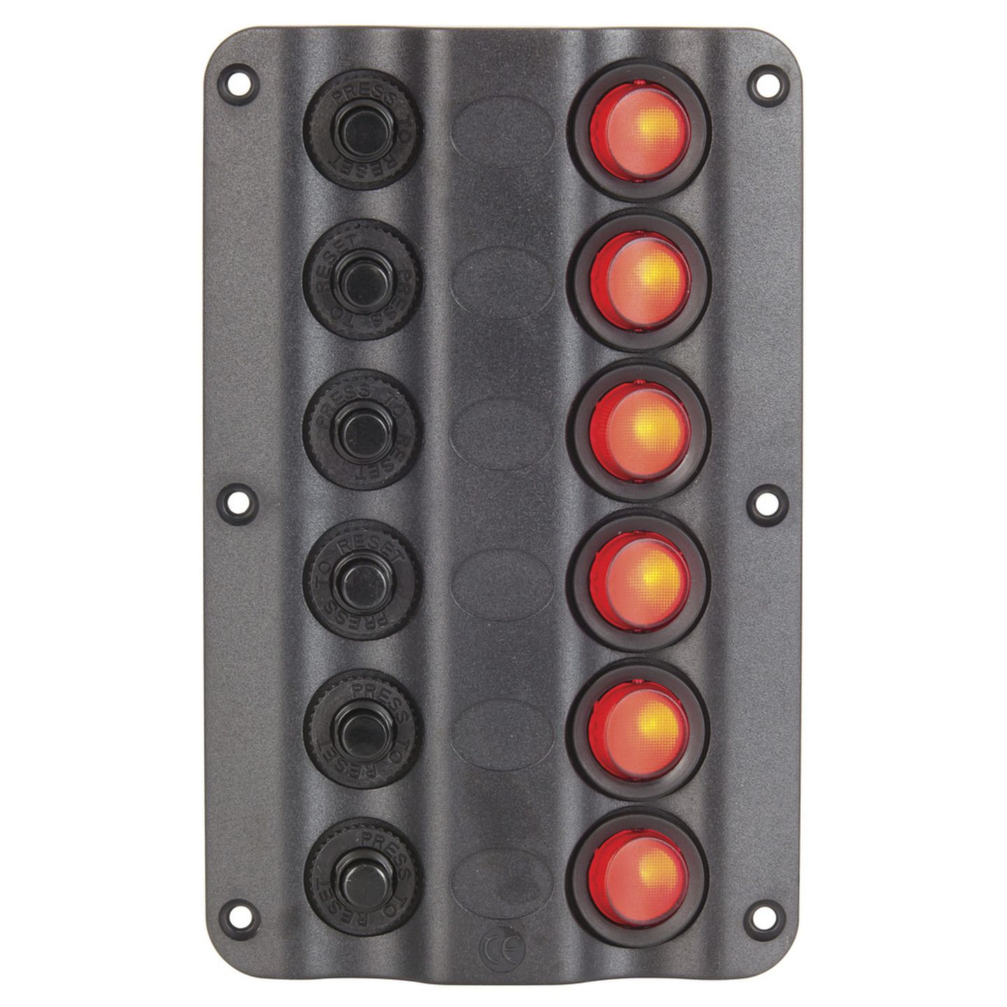 Marine Switch Panel with Circuit Breakers