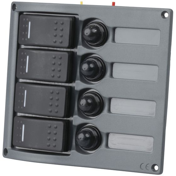4 WAY IP66 MARINE SWITCH PANEL