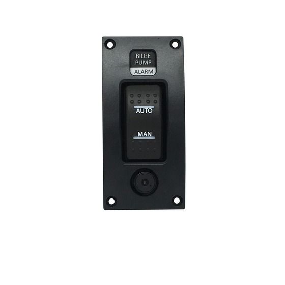 Jaycar Bilge Pump Switch Panel with High Water Alarm – 12V, IP66, 85dB Siren