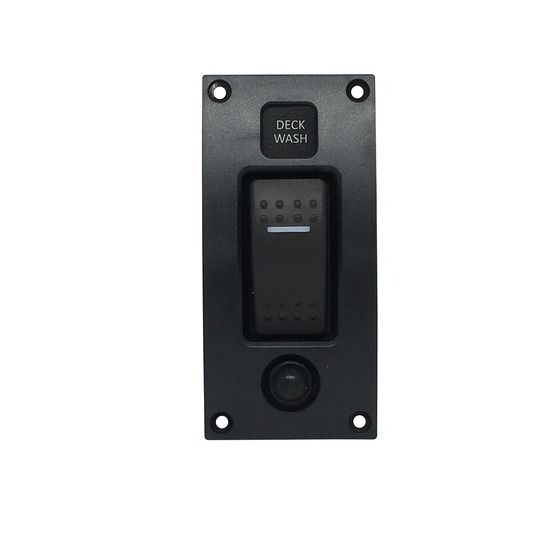 Jaycar Deck Wash Switch Panel – 20A Resettable Breaker, 12-24VDC, IP66