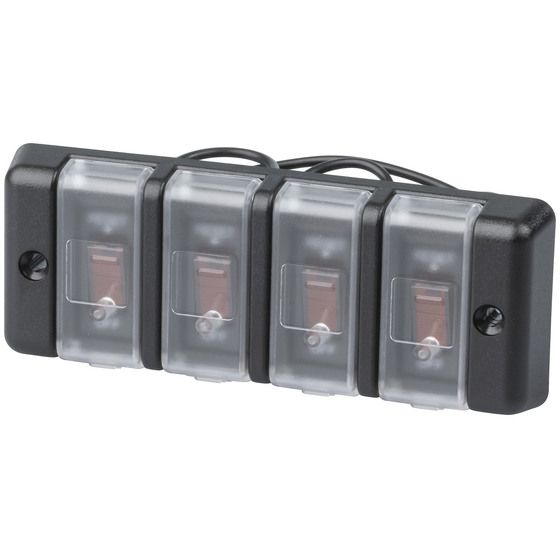 ANTI-TAMPER 4-GANG SWITCH BANK/CIRCUIT BREAKER