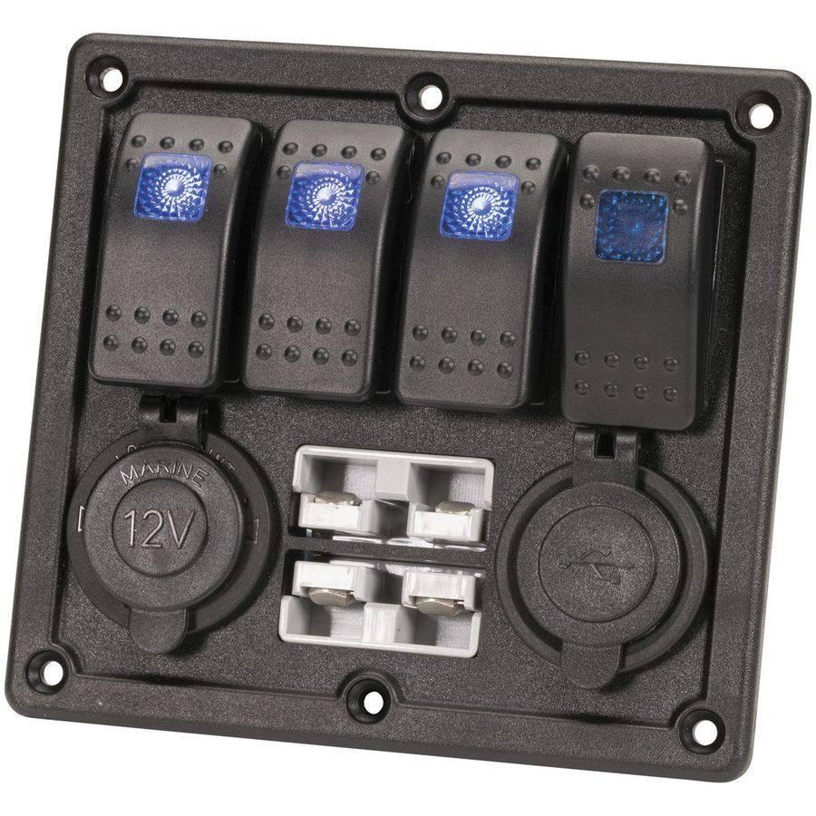 8 Way Switch Panel with Voltage Protection 60A KIT | Jaycar Australia