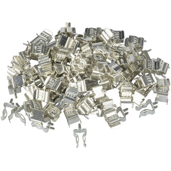 Jaycar 3AG Fuse Clips – 100 Pack (Holds 50 Fuses) | Through-Hole Solder