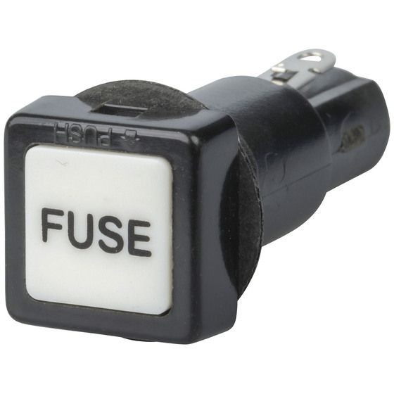 Jaycar 10A 240V 3AG Panel Mount Fuse Holder – Square, Pop-Out Cap