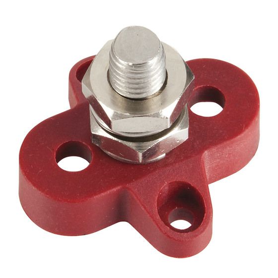 Jaycar Single M10 Power Distribution Post – Stainless Steel, 48VDC Max