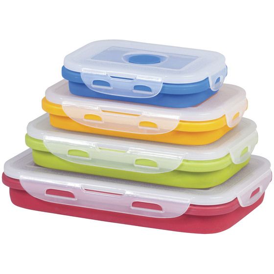 JAYCAR 4-Pack Collapsible Container Set 400 ml – 1.3 L – TAE436