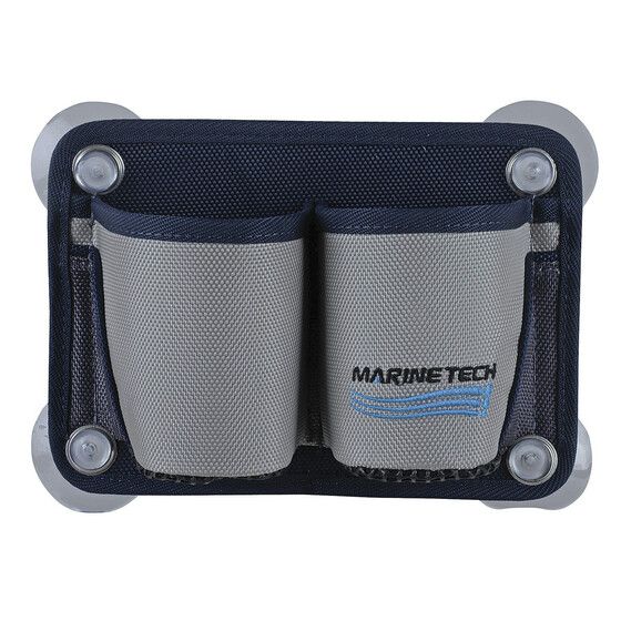Twin Can Drink Holder – Suction Mount | Ballistic Nylon | Boats & Caravans