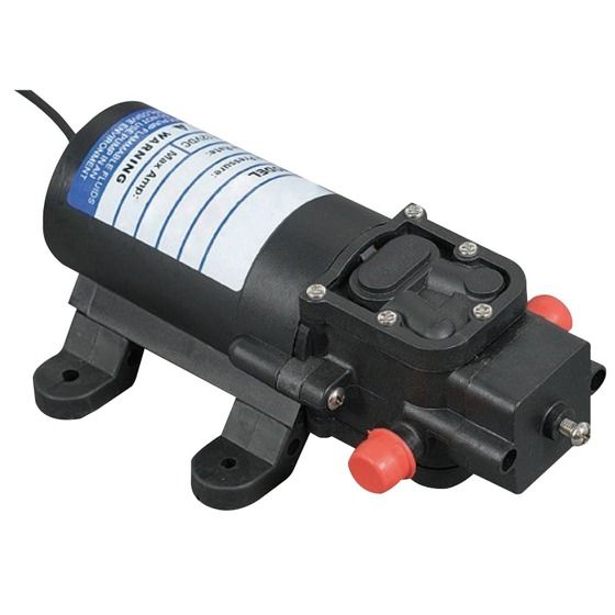 Jaycar Economy Fresh Water Pump 2.4L/min – Low Draw 12V Camp Shower Pump