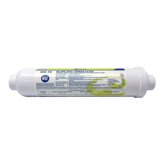 HAIGH IN-LINE WATER FILTER 254 X 50MM WITH STANDARD HOSE FITTINGS