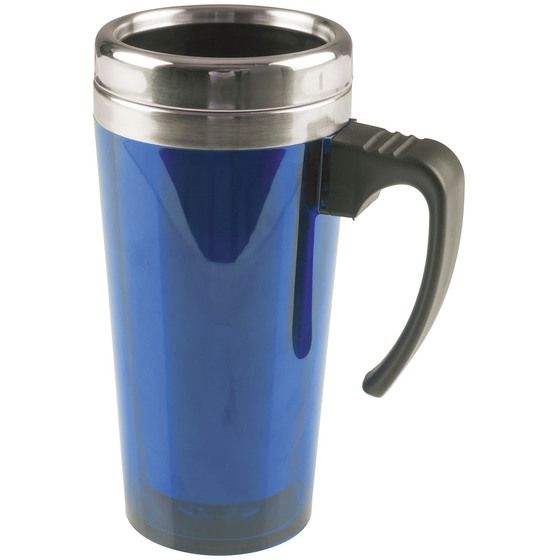 ROVIN 500ML BLUE DOUBLE WALL TRAVEL MUG