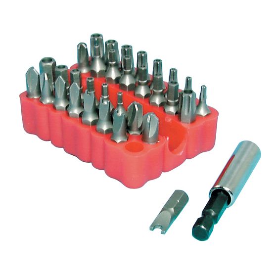 Jaycar Power Driver Bit Set – 32 Bits | Tri-Wing, Torx Tamperproof, Pin Drive, Hex & Torque