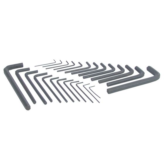 Jaycar 25-Piece Allen Key Set – Metric & Imperial Sizes in Plastic Wallet