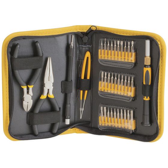 35 PIECE MULTI-PURPOSE PRECISION TOOL KIT WITH VINYL CASE