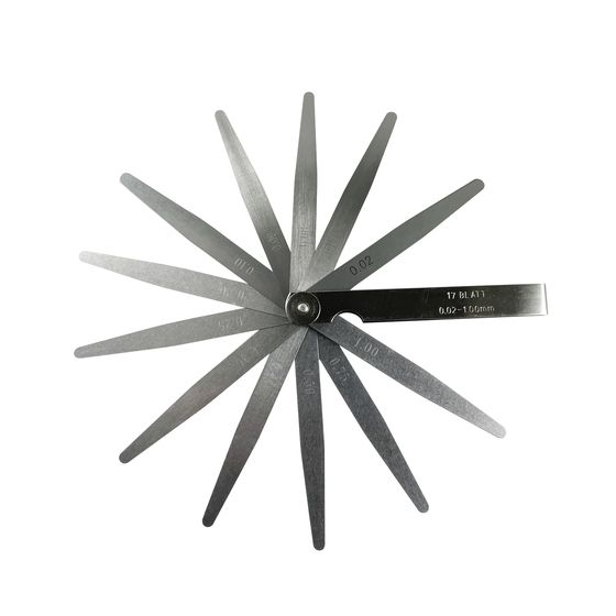 Jaycar 17-Piece Metric Feeler Gauge Set – 0.02mm to 1.00mm