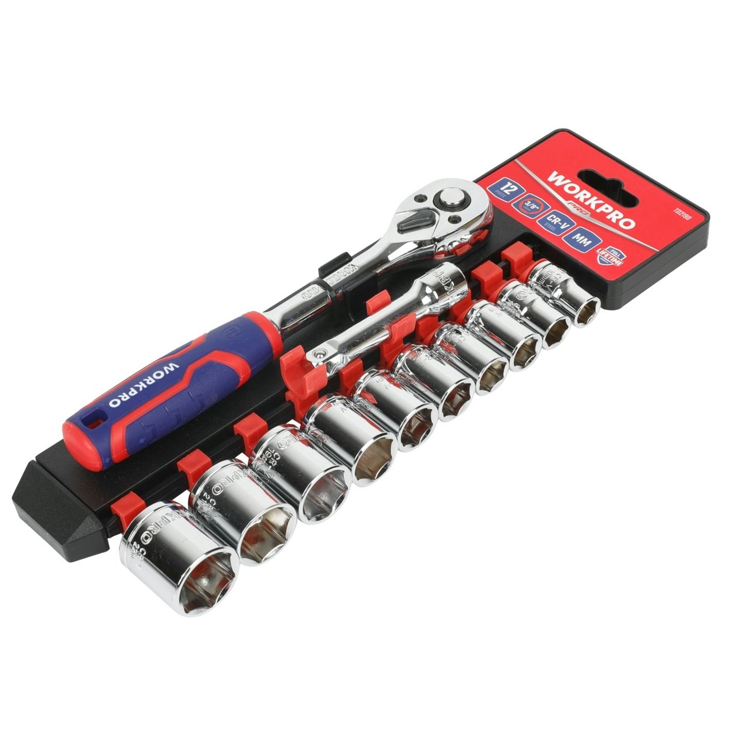 12 Piece 3/8in Drive Socket Set