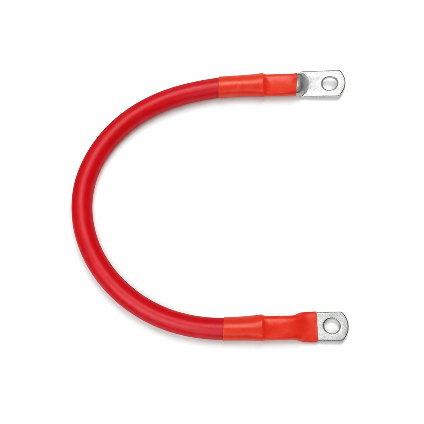 2 Gauge Tinned Battery Power Lead - Red - 250mm