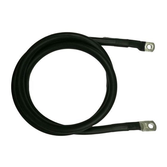 Jaycar 6 Gauge Tinned Battery Power Lead, Black, 1800mm | 65A Marine-Ready