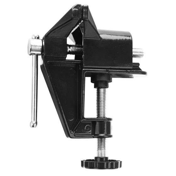 Jaycar Mini Bench Vice – Lightweight Aluminium, 63.5mm Jaws, Clamps to 2.5cm