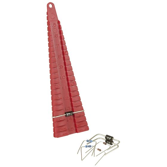 Jaycar TH1810 Component Lead Forming Tool – 10–38mm Hole Spacing for Resistors & Diodes