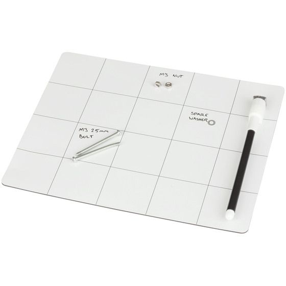 MAGNETIC WORK MAT AND WHITE BOARD 8X10 INCH
